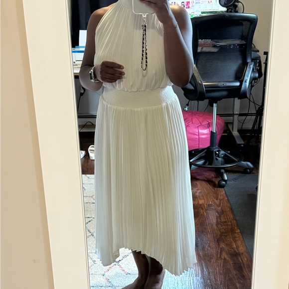 NWT CeCe Pleated Halter Midi Dress sz XS - NWT & Medium Like New - Picture 9 of 11